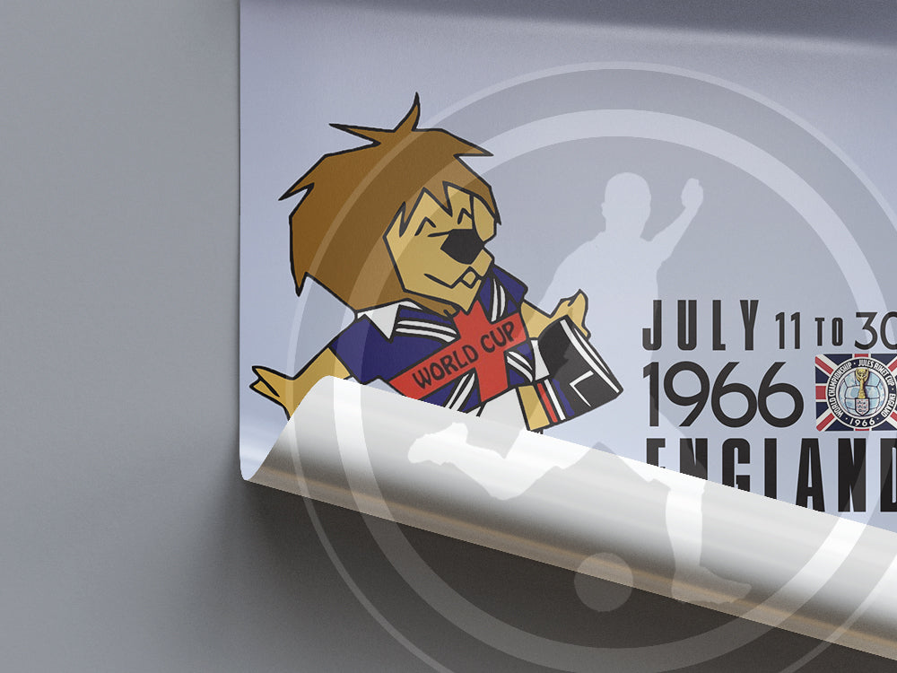 1966 World Cup soccer poster - England