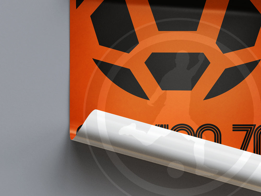 1970 World Cup soccer poster - Mexico 70