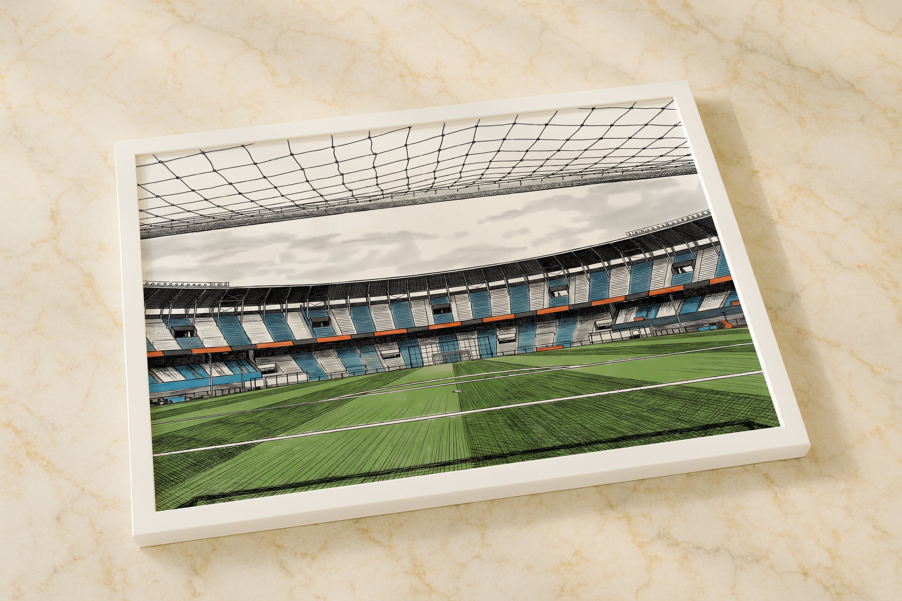 Argentine Football Stadium Isometric Poster Prints