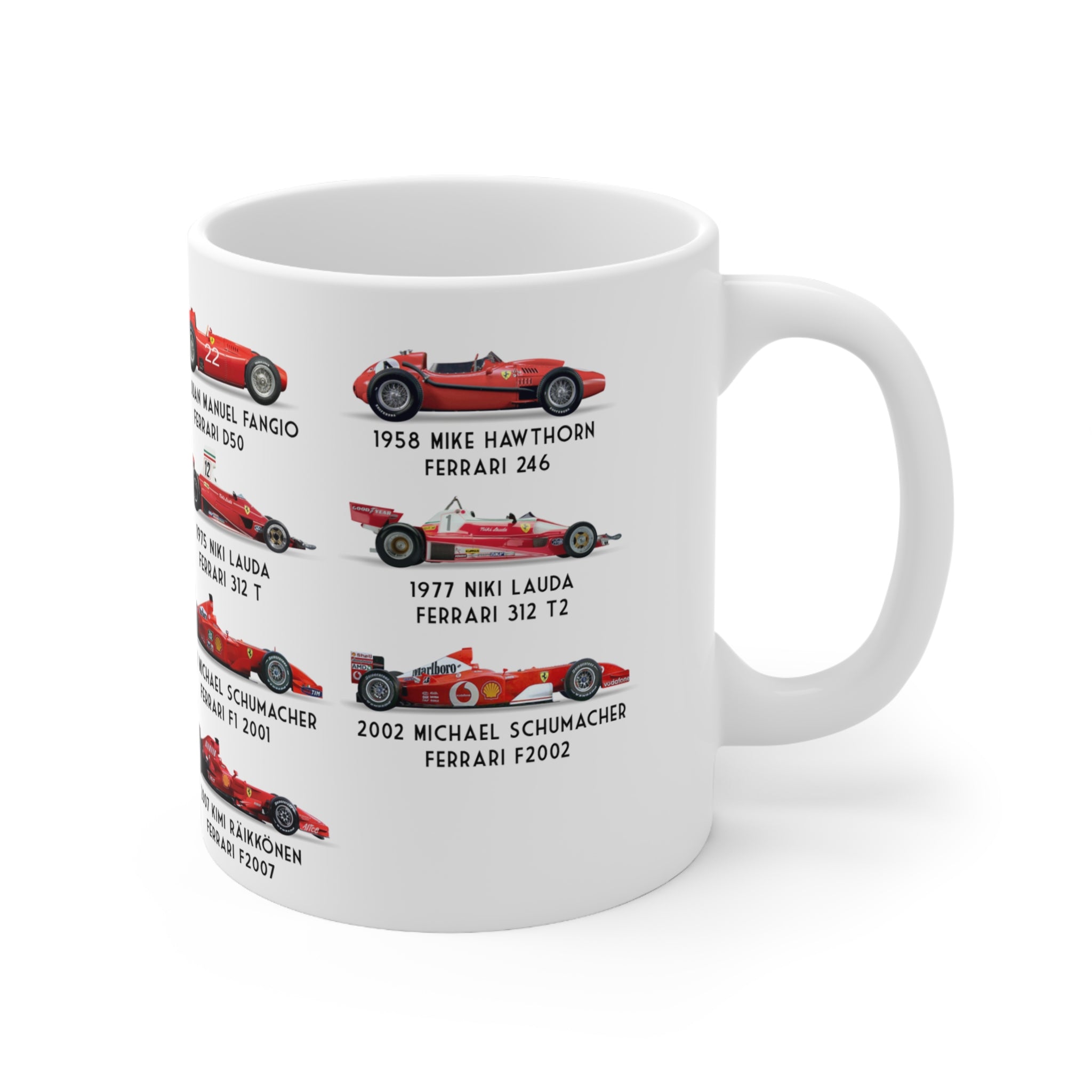 Ferrari F1 Retro Champions Coffee Mug