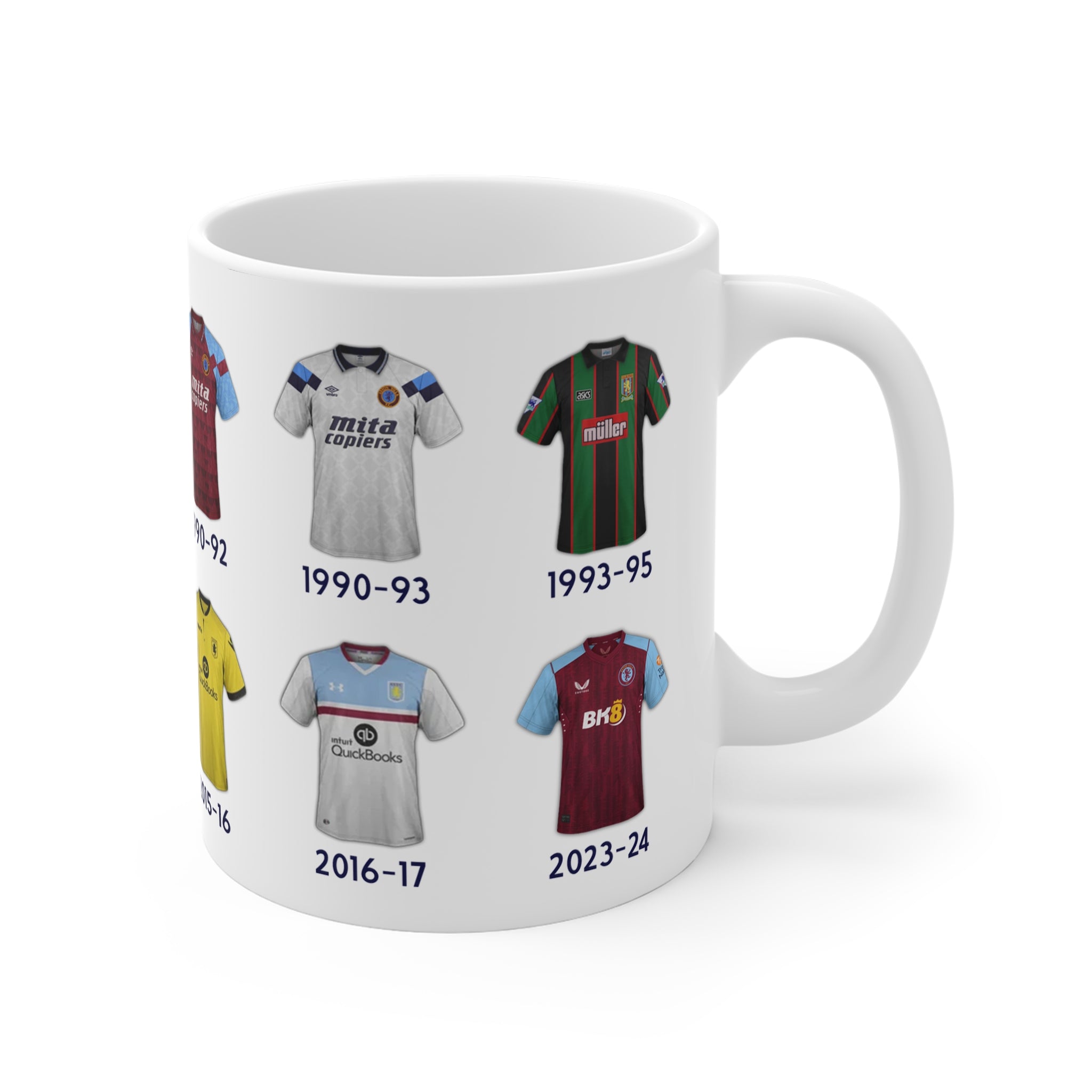 Aston Villa Football Kits Coffee Mug