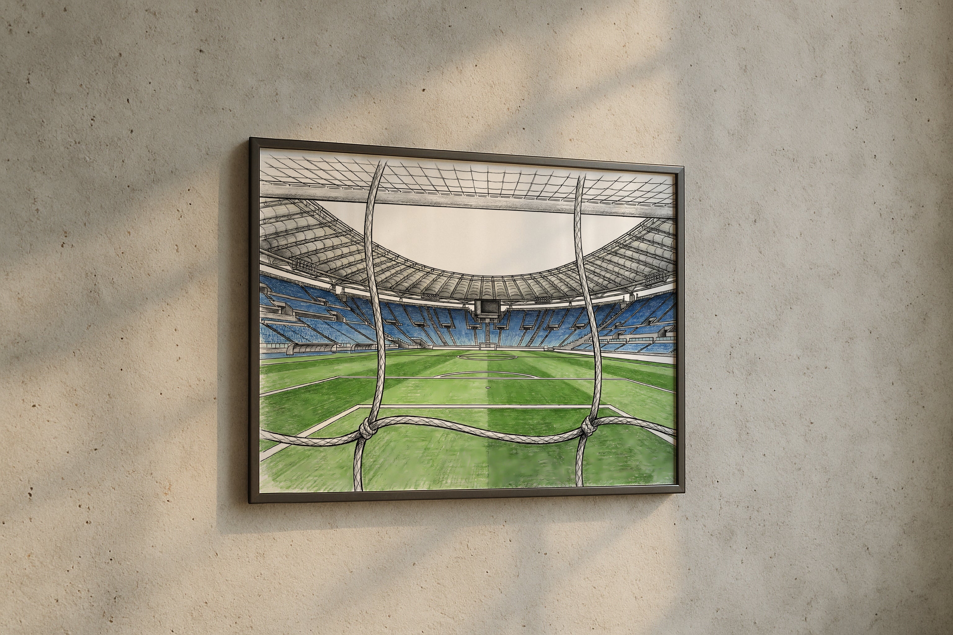 Serie A Football Stadium Isometric Poster Prints