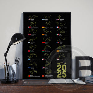 3 x 2025 MotoGP Poster Bundle