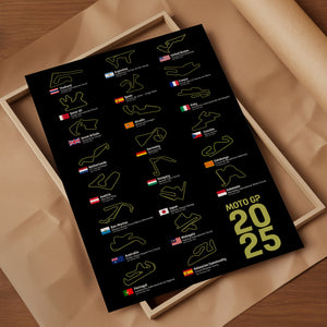 3 x 2025 MotoGP Poster Bundle