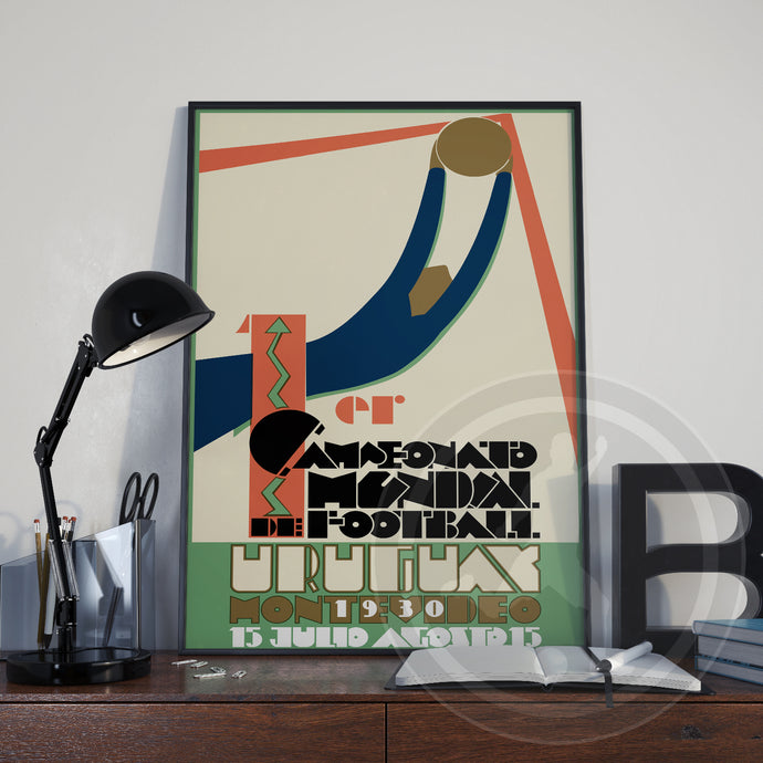 1930 World Cup Uruguay poster print