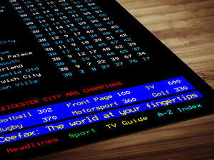 Leicester City CEEFAX 2015/16 season league table poster - LIMITED EDITION