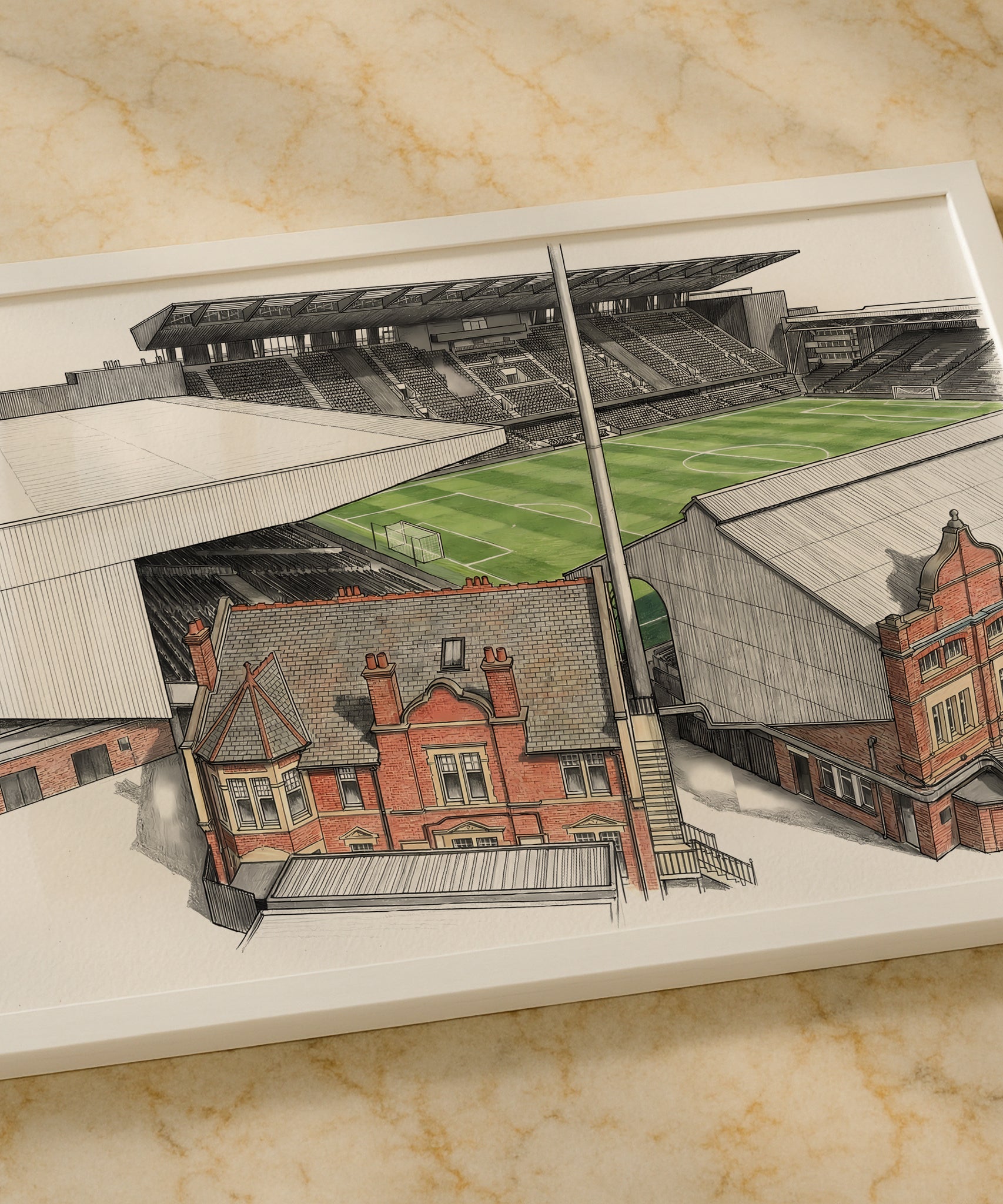 Craven Cottage Isometric Poster - Fulham