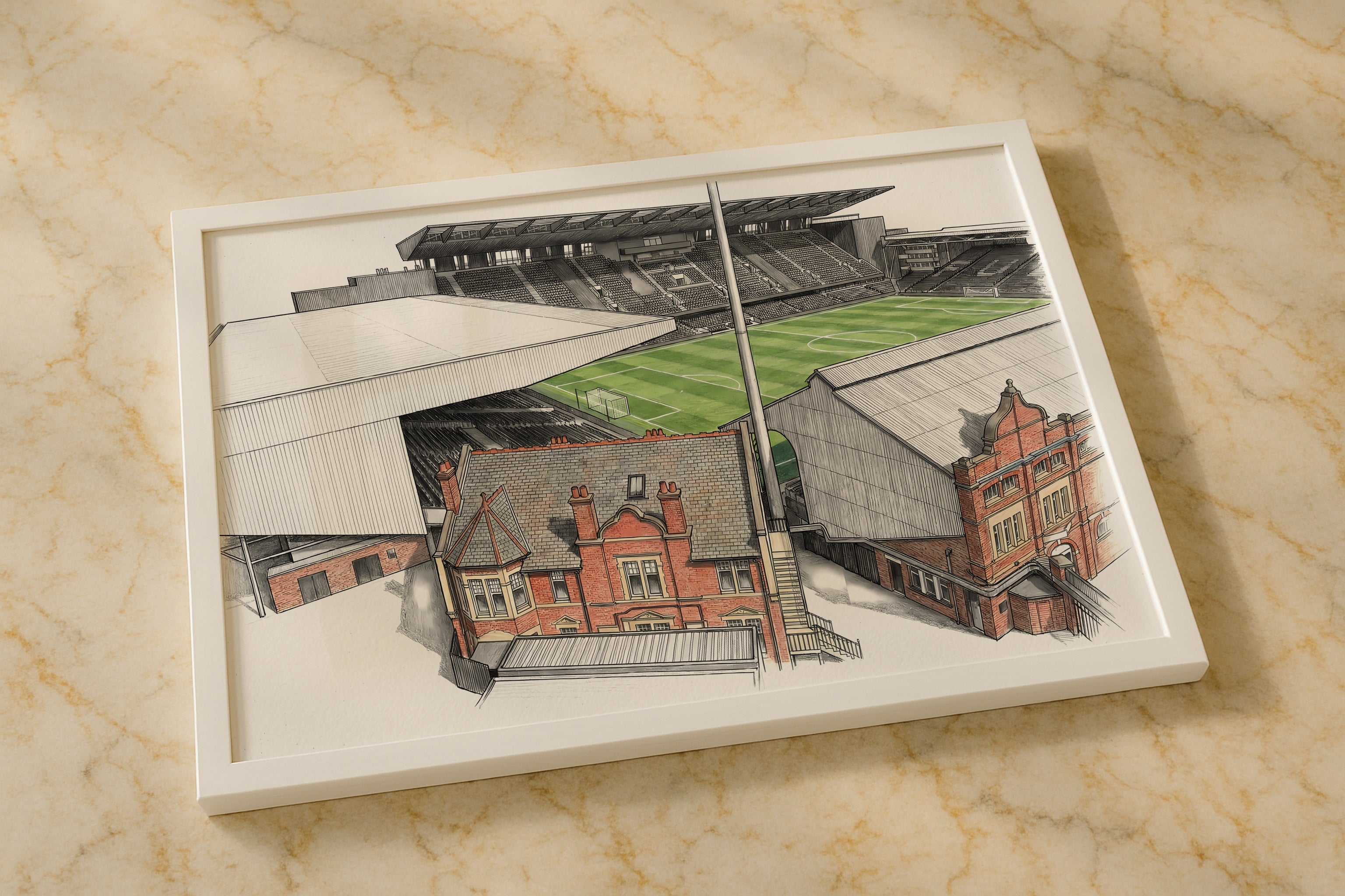 Craven Cottage Isometric Poster - Fulham
