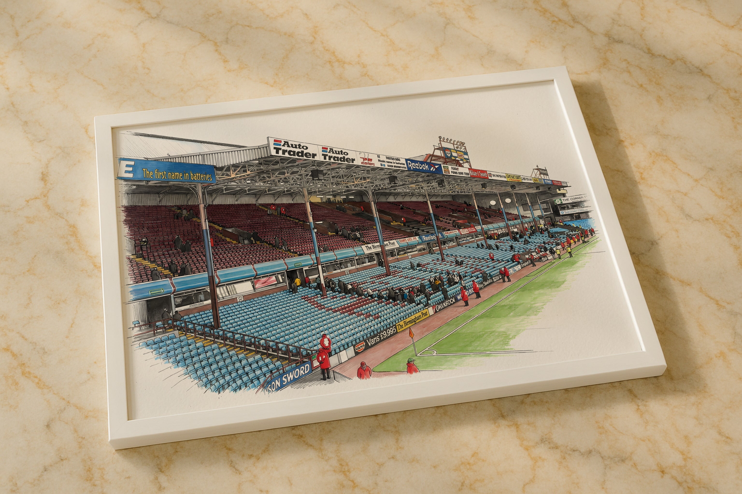 Villa Park Stadium 1990 Isometric Poster - Aston Villa