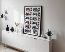 2025 Moto GP Rider helmet poster print