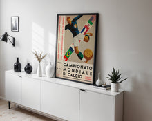 1934 World Cup Italy soccer poster print