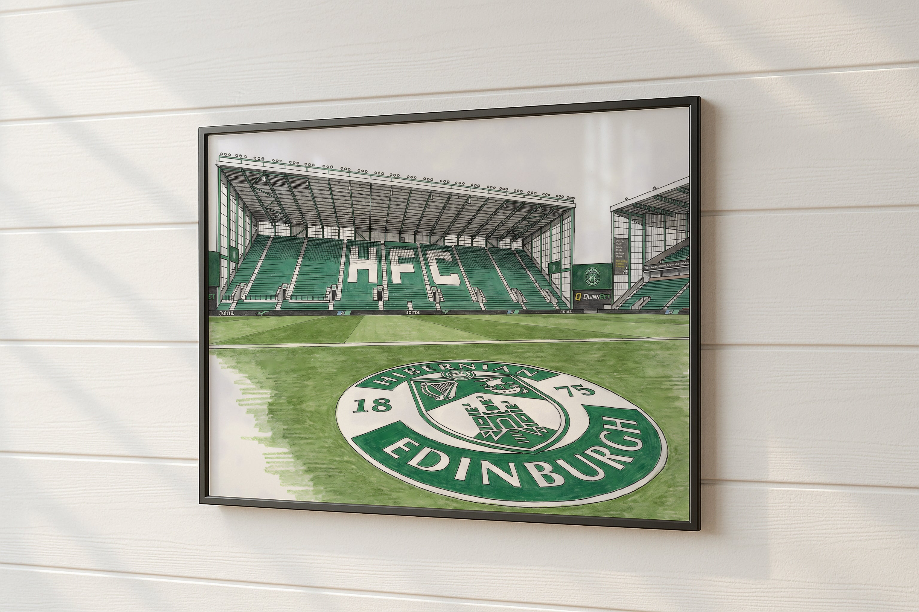 Easter Road Stadium Isometric Poster - Hibs