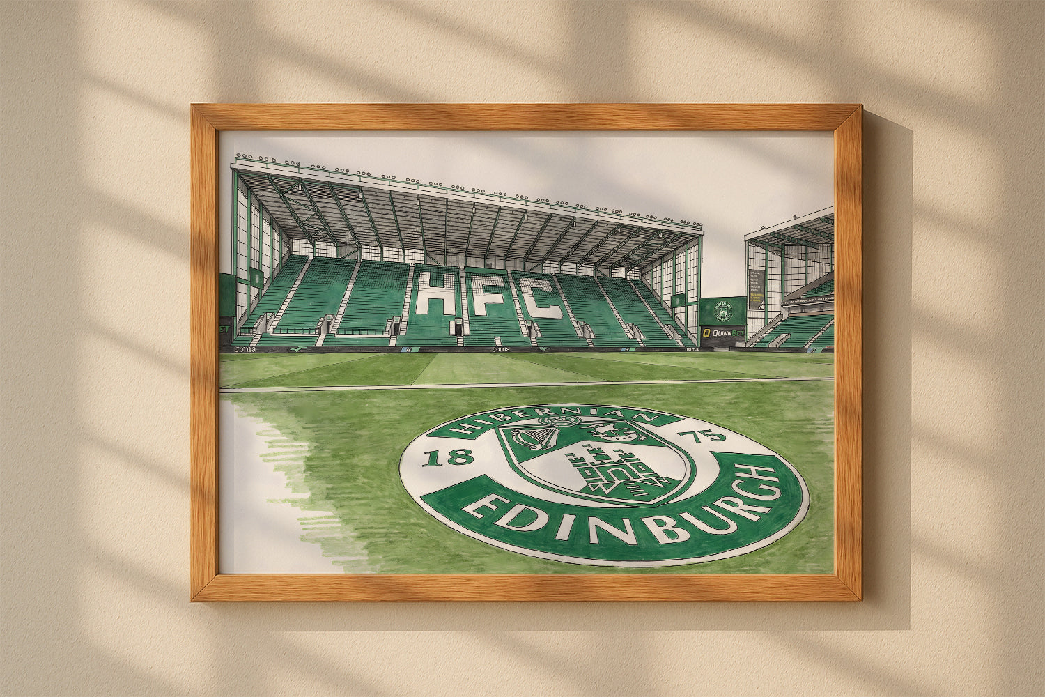Easter Road Stadium Isometric Poster - Hibs