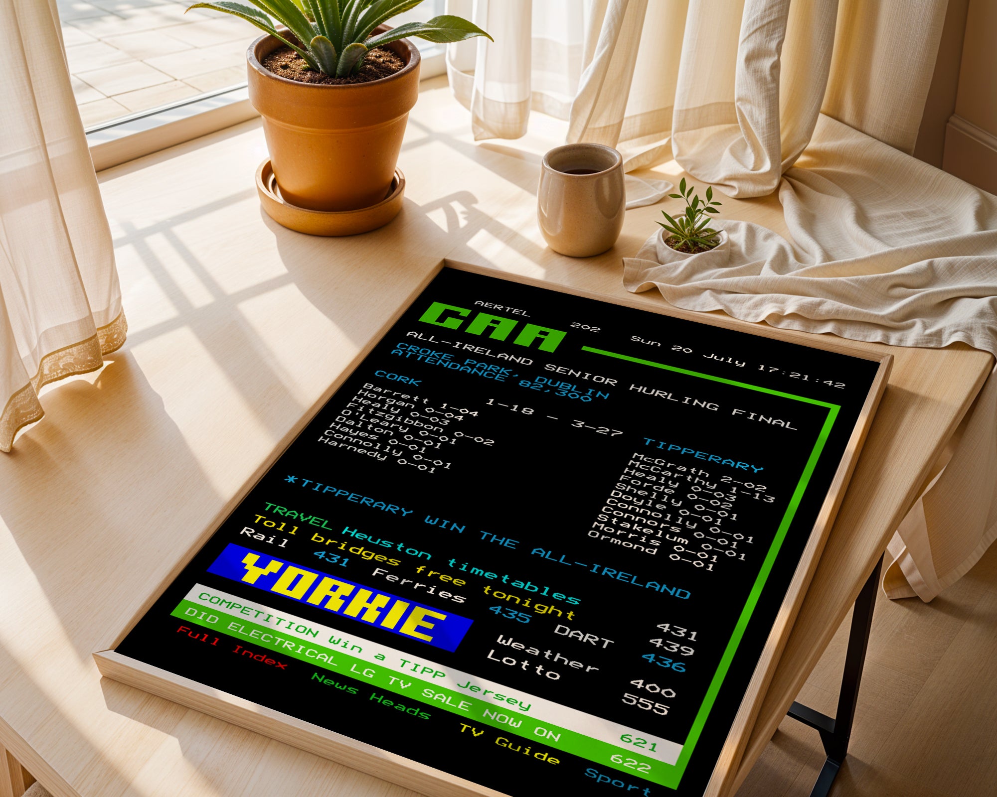 Tipperary 2025 Hurling GAA Aertel Poster