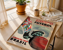1950 World Cup soccer poster - Brazil 1950