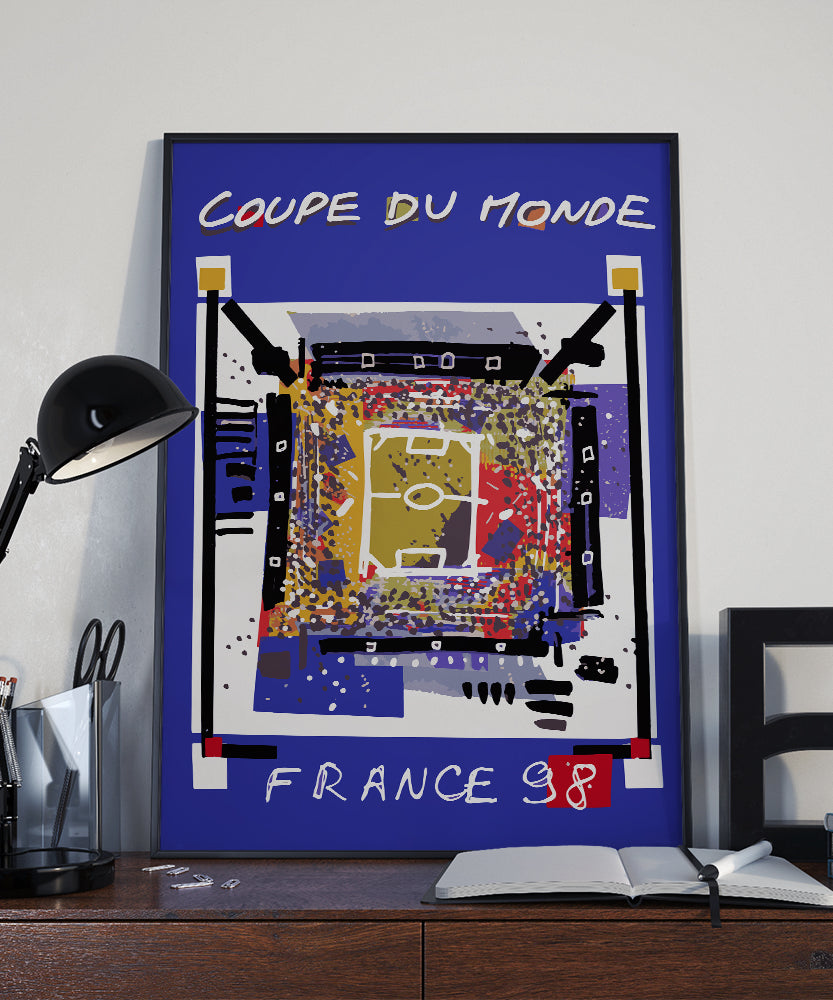 1998 World Cup soccer poster -4 Sizes, France 98