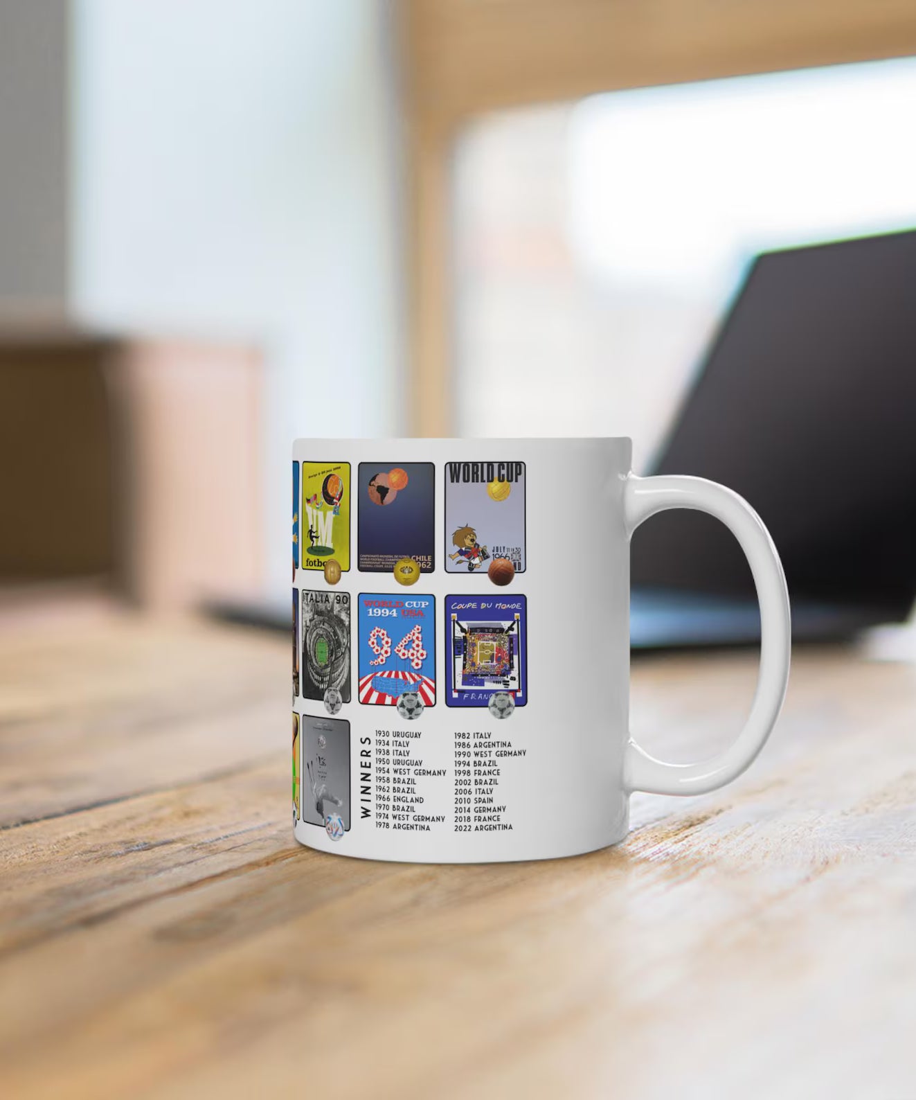 Retro World Cup Poster Coffee Mug