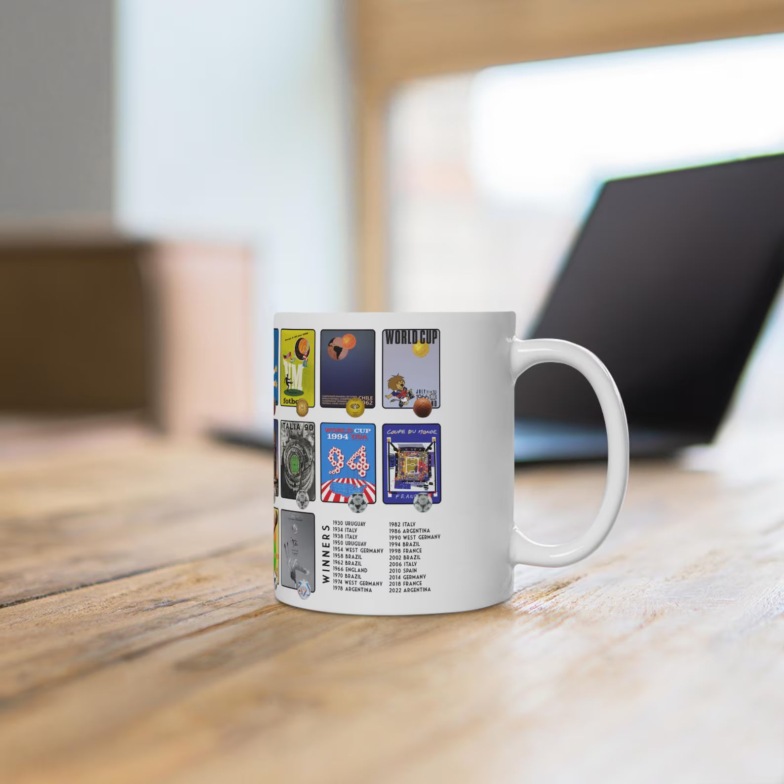 Retro World Cup Poster Coffee Mug
