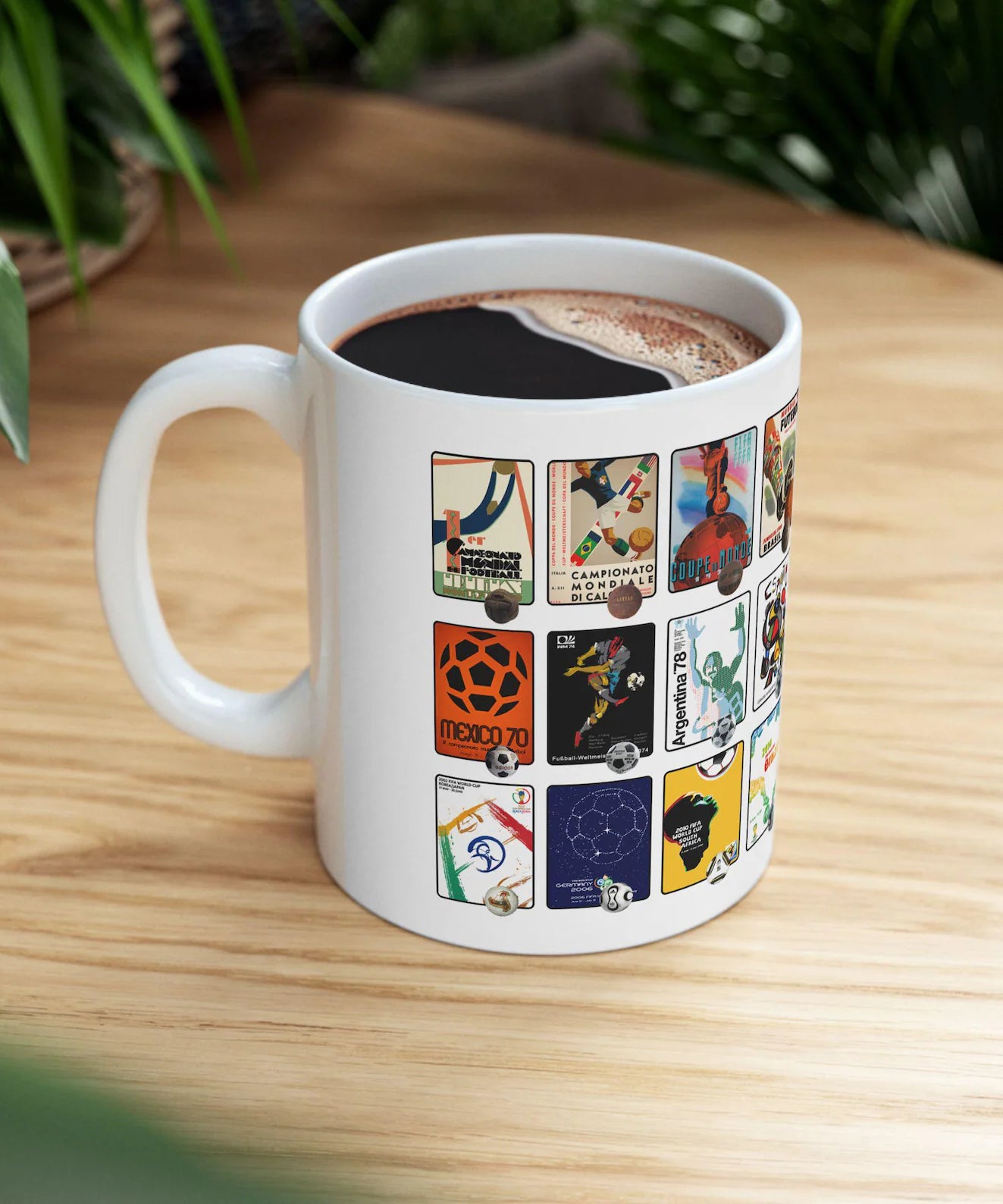 Retro World Cup Poster Coffee Mug