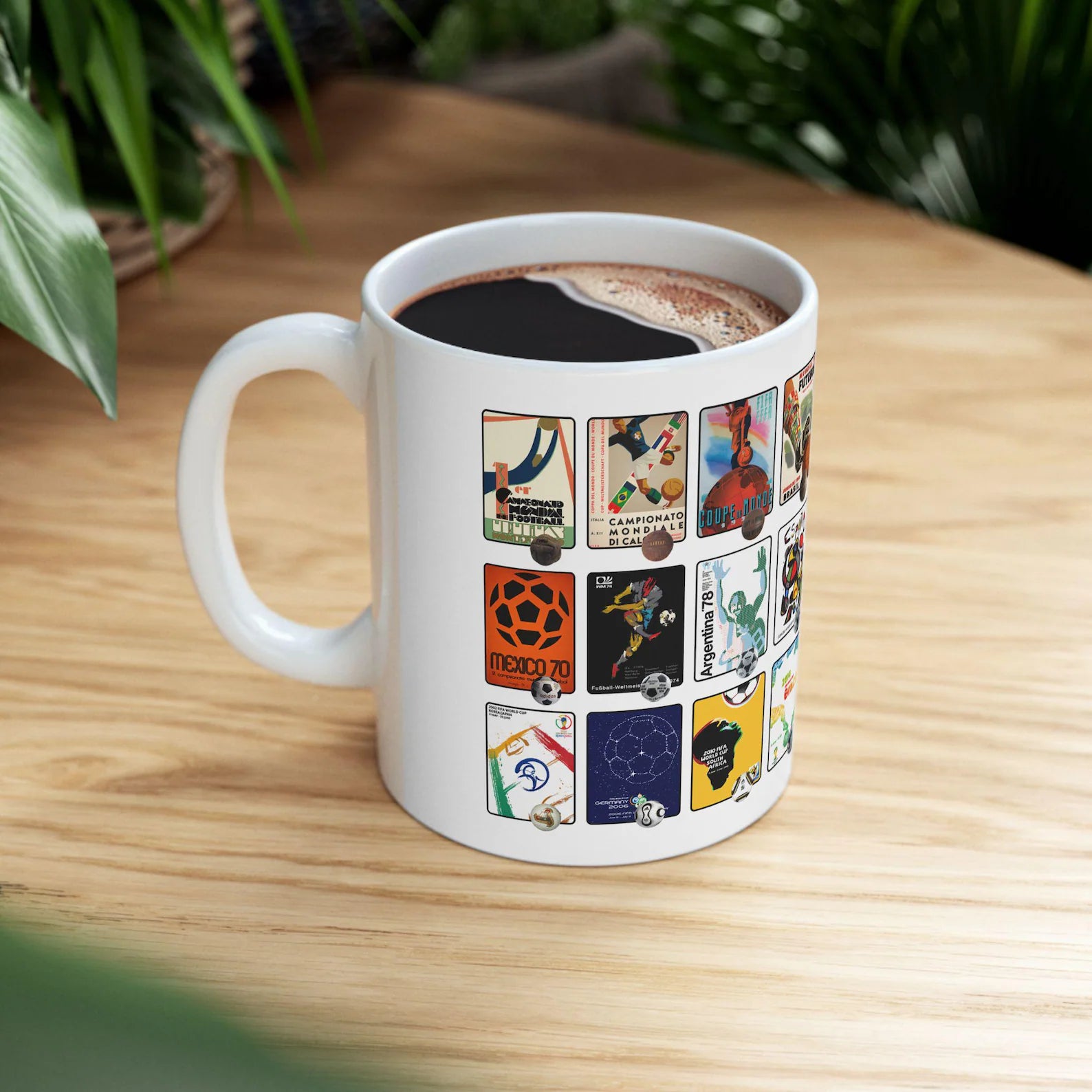 Retro World Cup Poster Coffee Mug