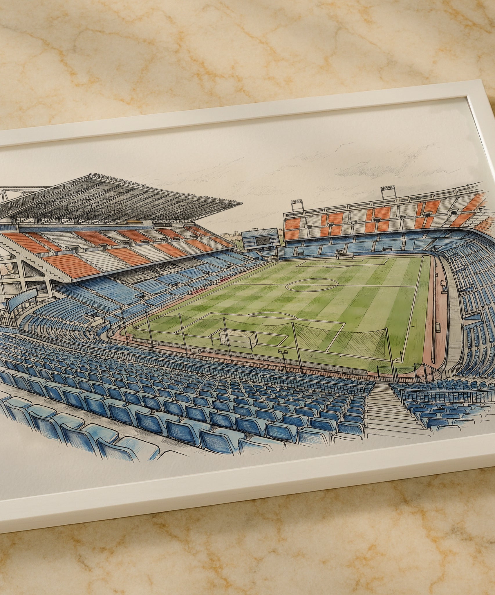 Estadio Vicente Calderon Isometric Poster - Atletico Madrid