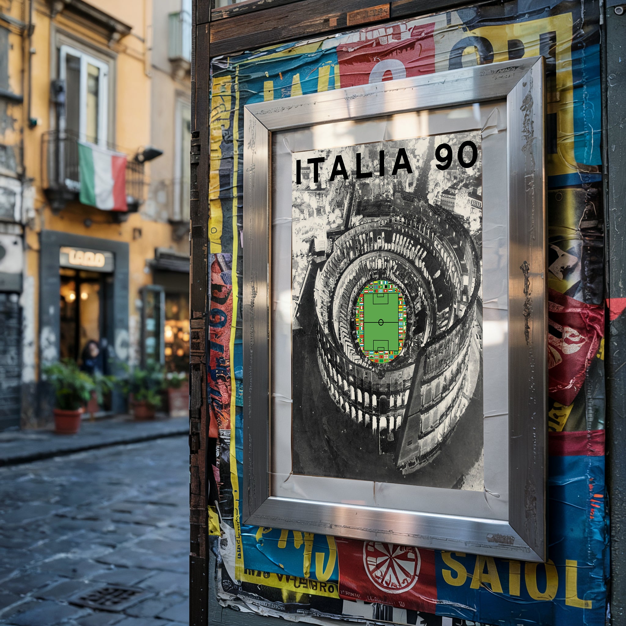 1990 World Cup soccer poster - ITALY 1990 Italia 90 – KobeDesigns.com