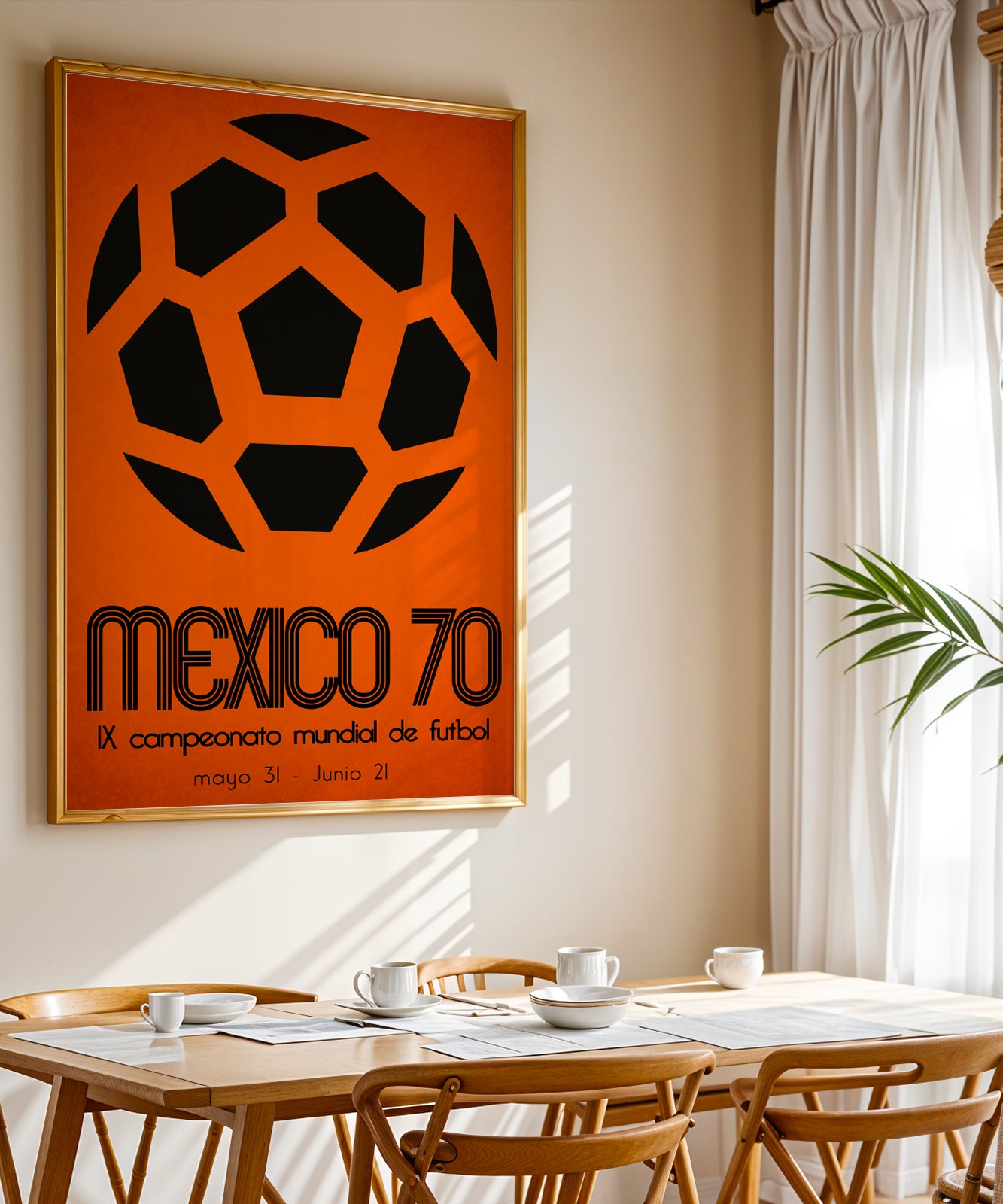 1970 World Cup soccer poster - Mexico 70