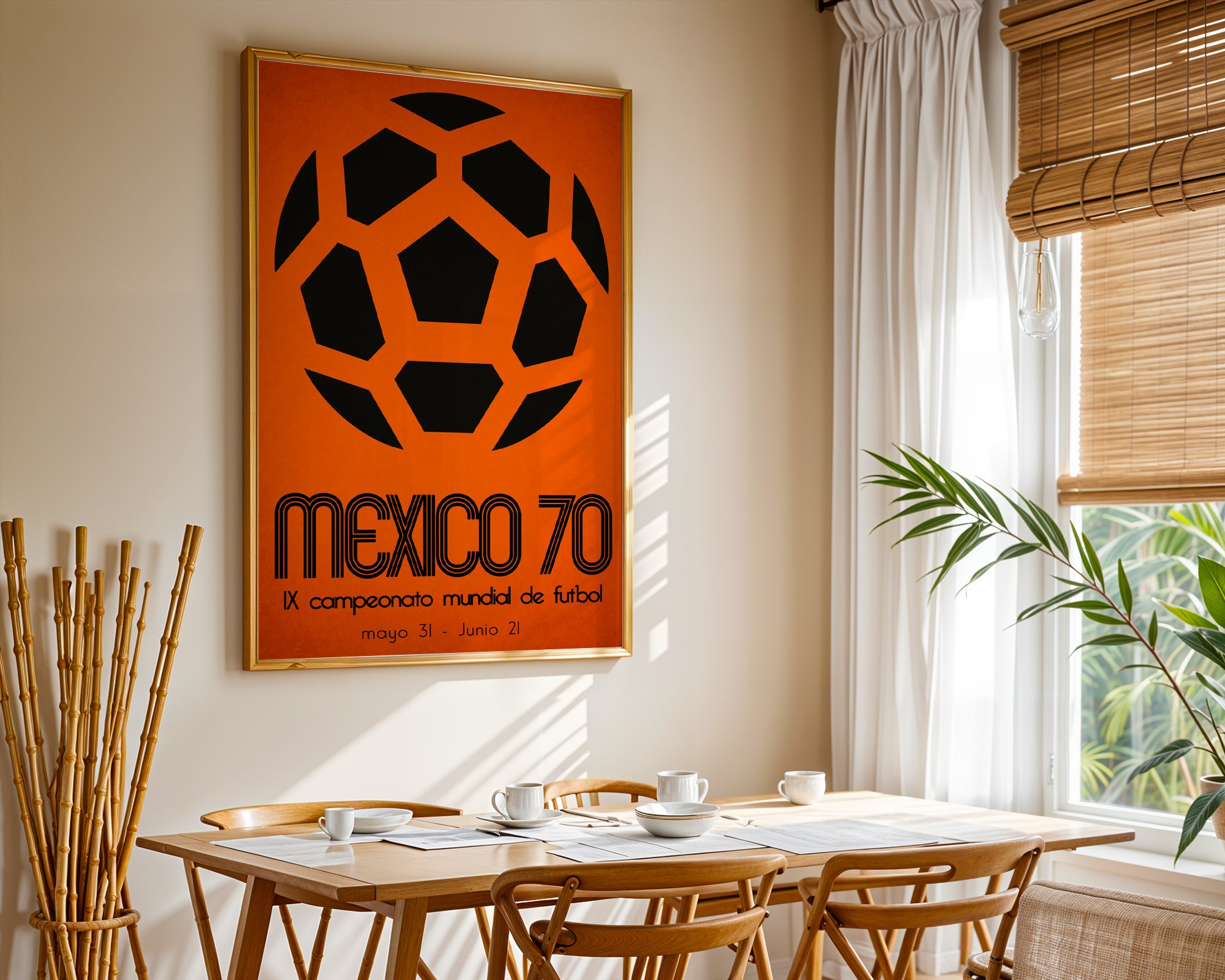 1970 World Cup soccer poster - Mexico 70