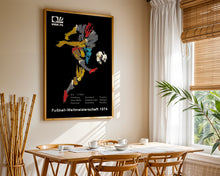 1974 World Cup soccer poster - Deutschland 74