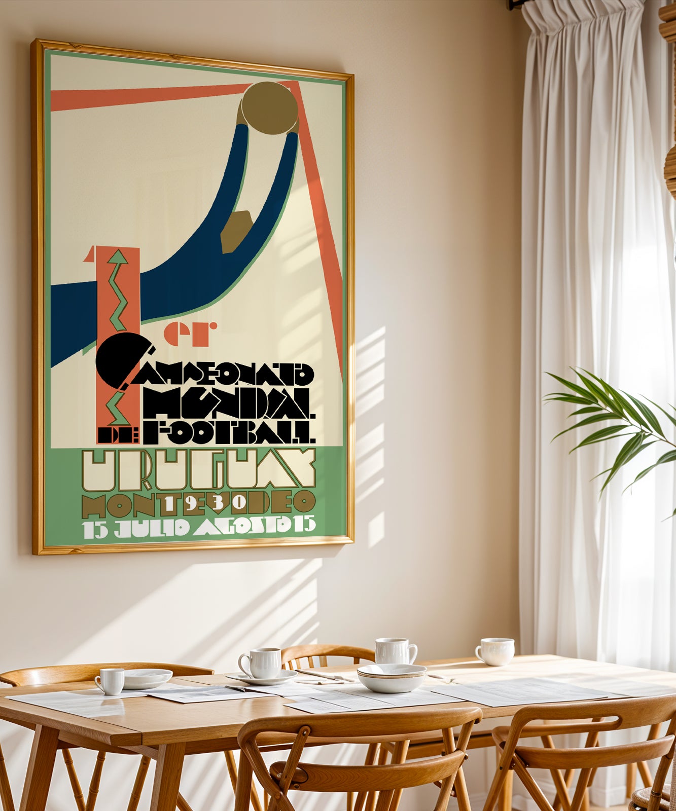 1930 World Cup Uruguay poster print