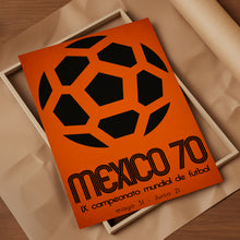 1970 World Cup soccer poster - Mexico 70
