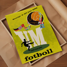1958 World Cup Soccer poster - Sweden Sverige 58