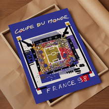 1998 World Cup soccer poster - France 98