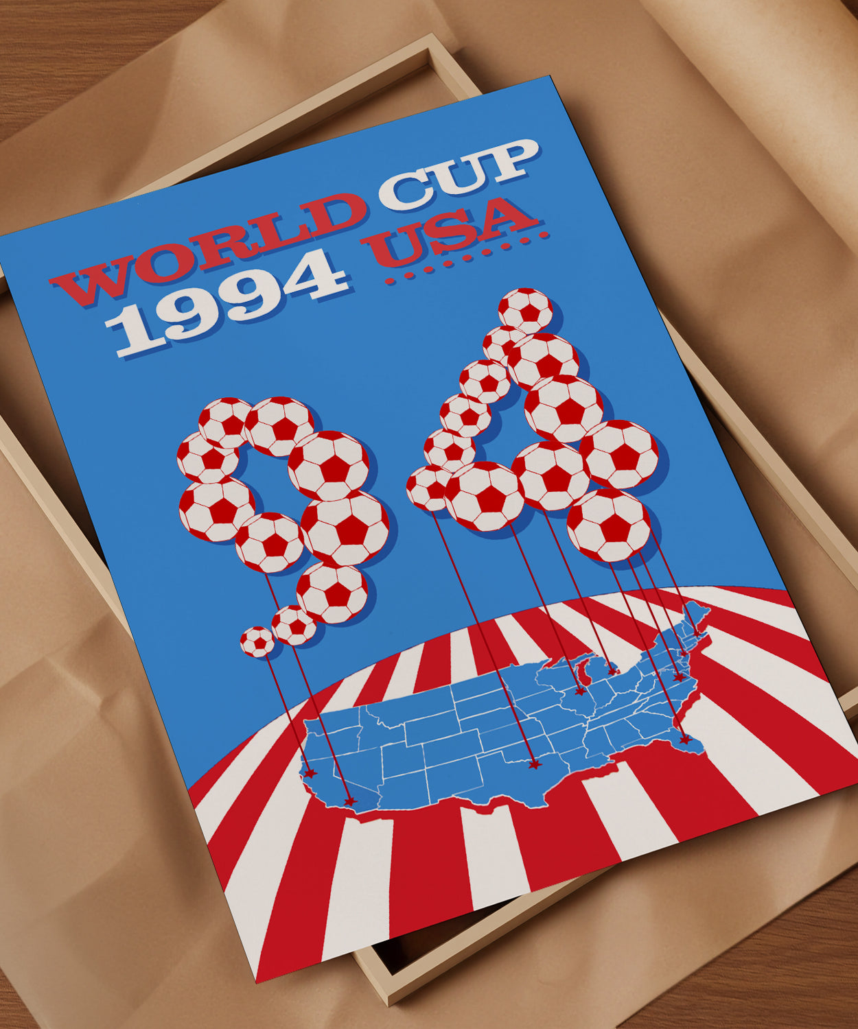 1994 World Cup soccer poster - USA 94