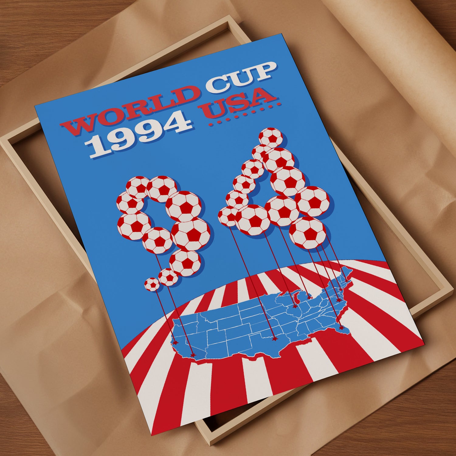 1994 World Cup soccer poster - USA 94