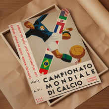 1934 World Cup Italy soccer poster print
