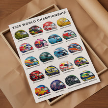 2025 Formula 1 Driver helmet poster print