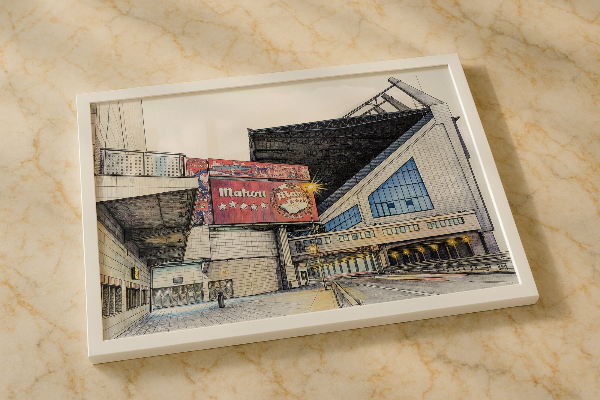 Estadio Vicente Calderon Isometric Poster - Atletico Madrid