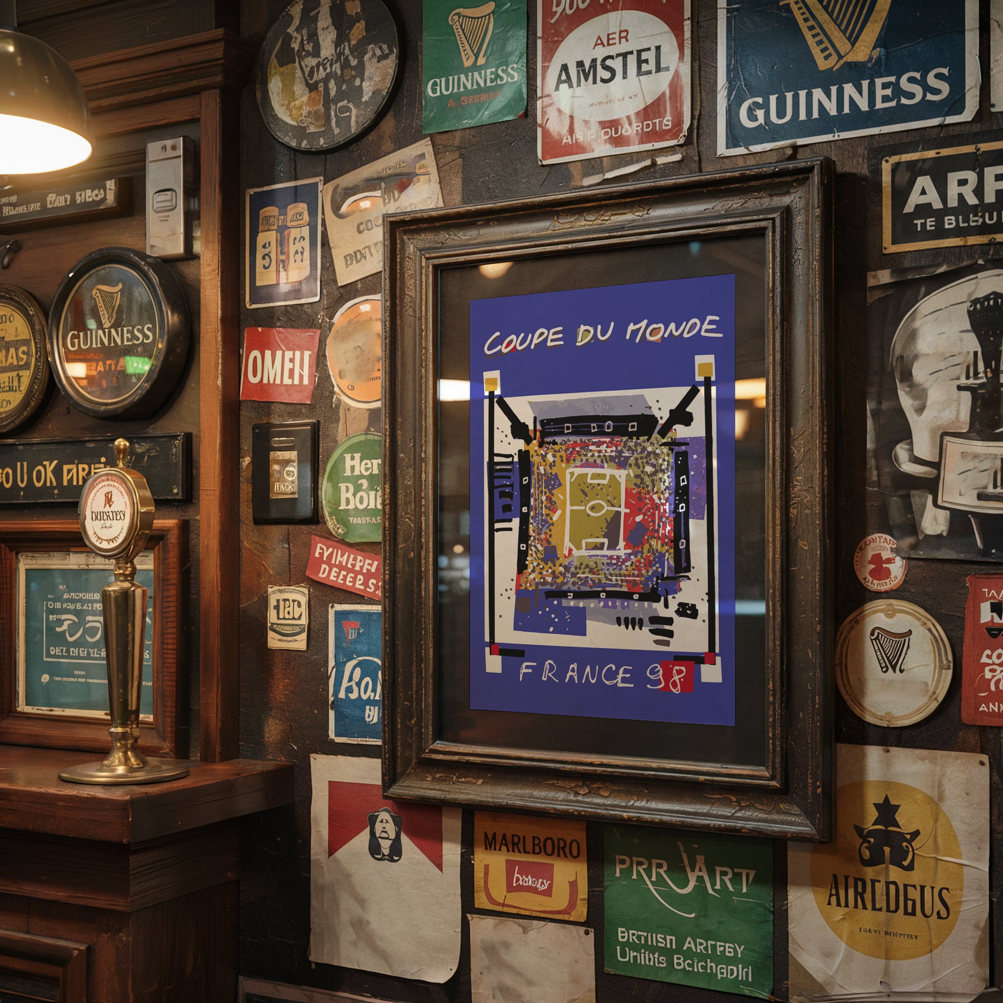 1998 World Cup soccer poster -4 Sizes, France 98