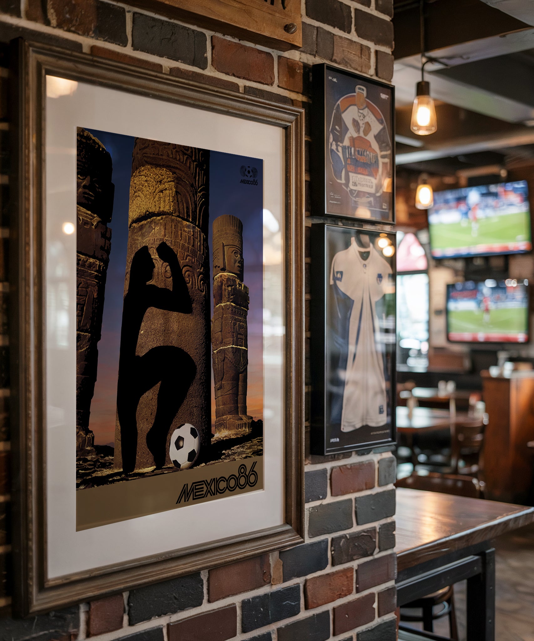 1986 World Cup Mexico soccer poster - Mexico 86