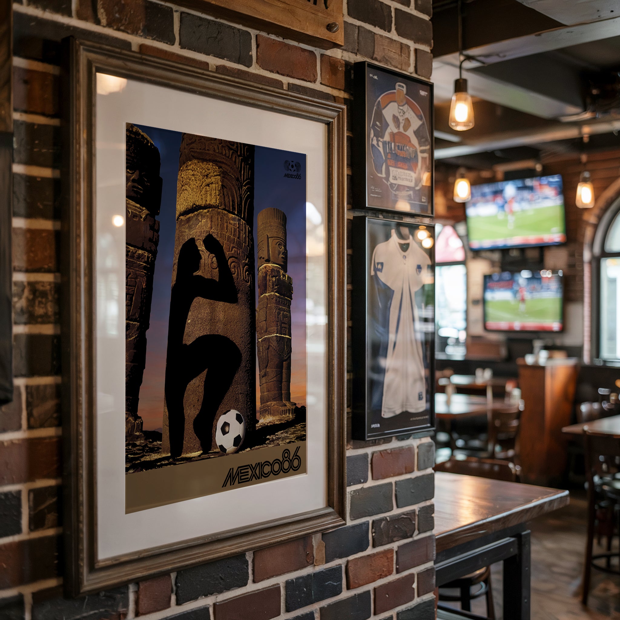 1986 World Cup Mexico soccer poster - Mexico 86