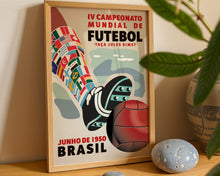 1950 World Cup soccer poster - Brazil 1950