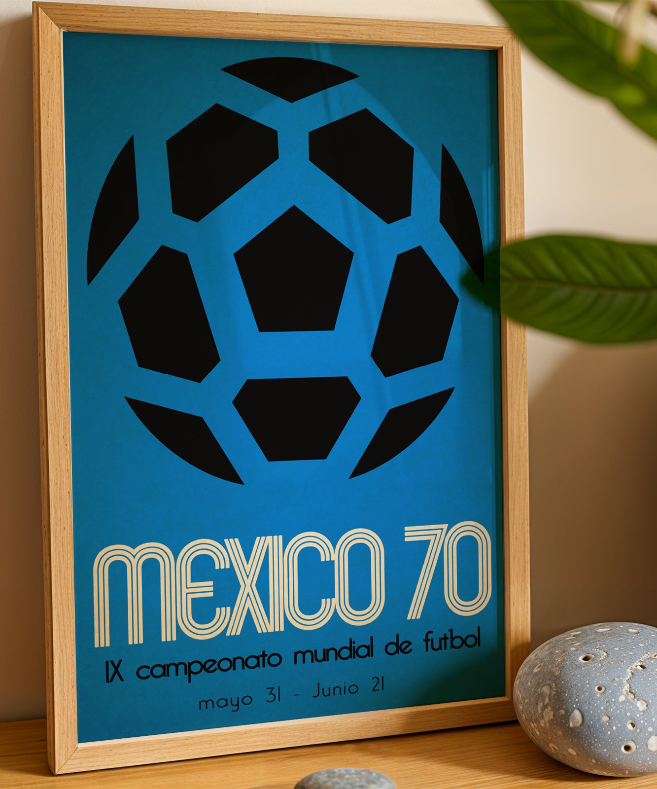 1970 World Cup soccer poster - Mexico 70