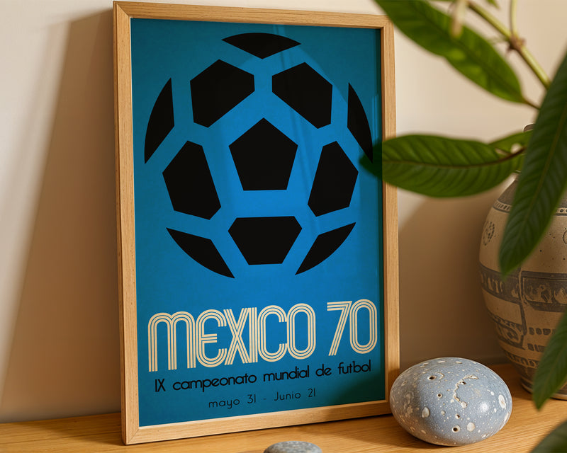 1970 World Cup soccer poster - Mexico 70