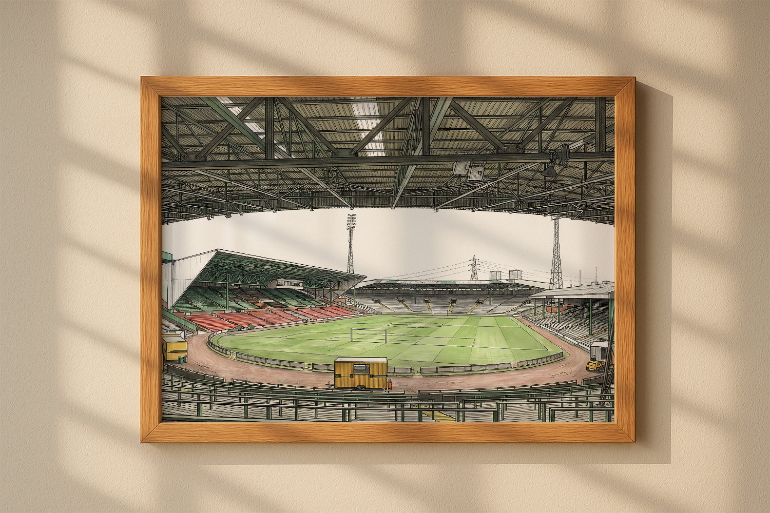 Parkhead Stadium 1990 Isometric Poster - Celtic