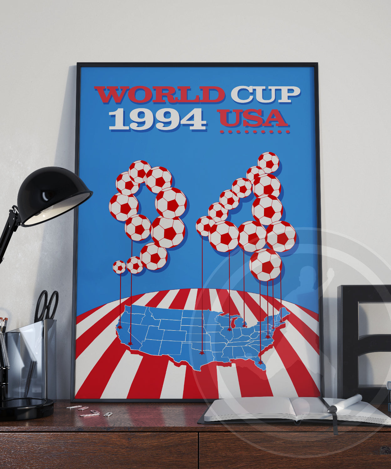1994 World Cup soccer poster - USA 94