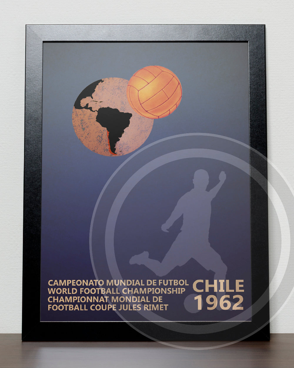 1962 World Cup 1962 soccer poster - Chile