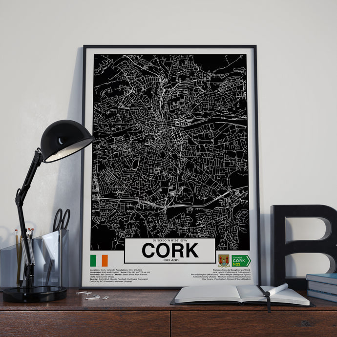 Cork City Ireland poster - World Cities