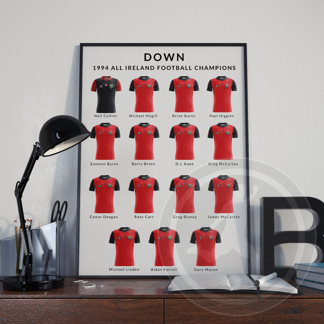 Down GAA Greatest Team Poster