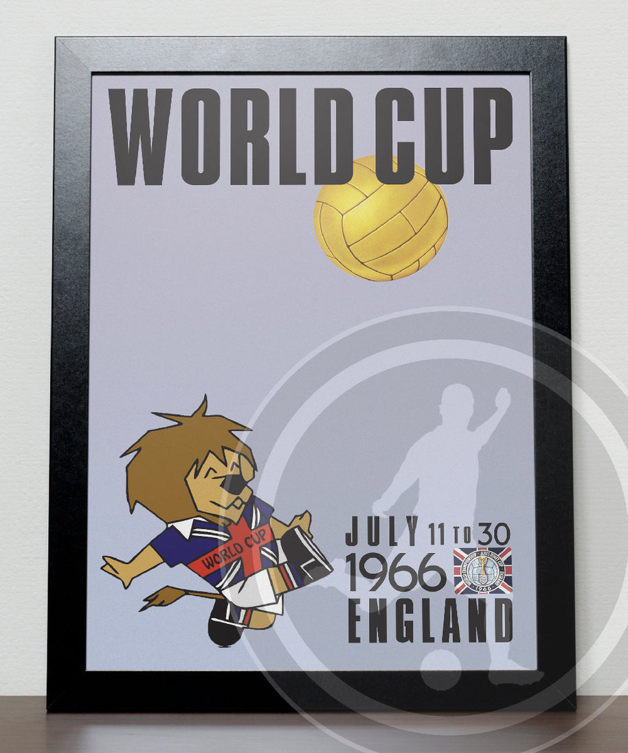 1966 World Cup soccer poster - England